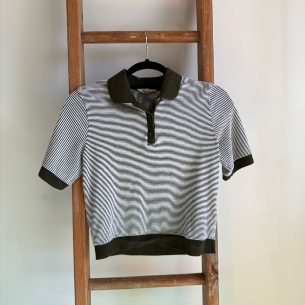 Madewell Striped Short‑Sleeve Top – XS